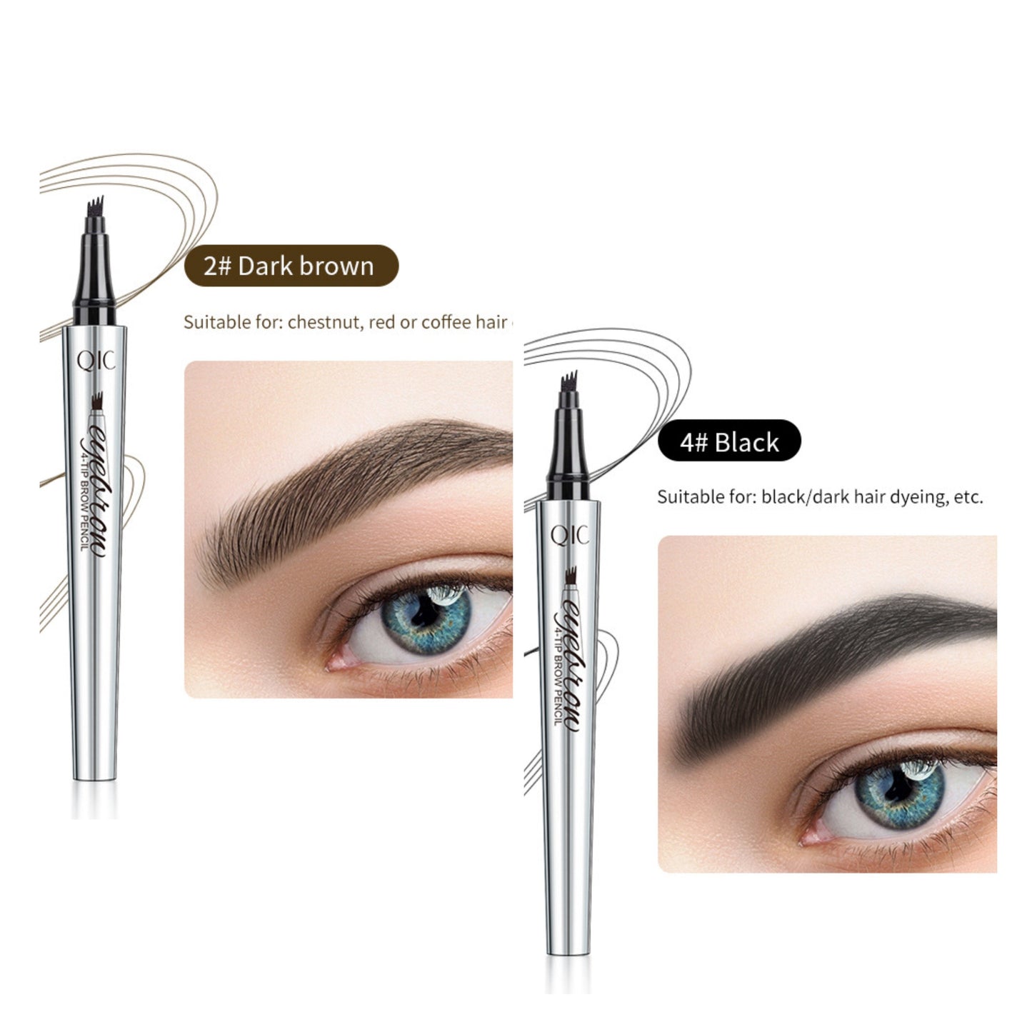 đ VĂzĂĄllĂł Ă©s ultra-termĂ©szetes đ3D Microblading szemöldökceruza (2 db)