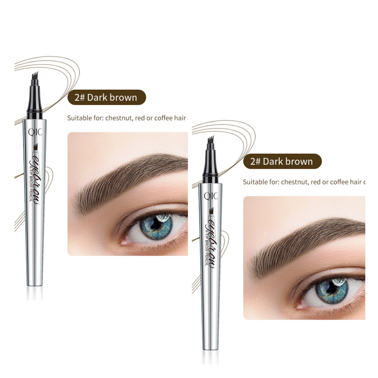 đ VĂzĂĄllĂł Ă©s ultra-termĂ©szetes đ3D Microblading szemöldökceruza (2 db)