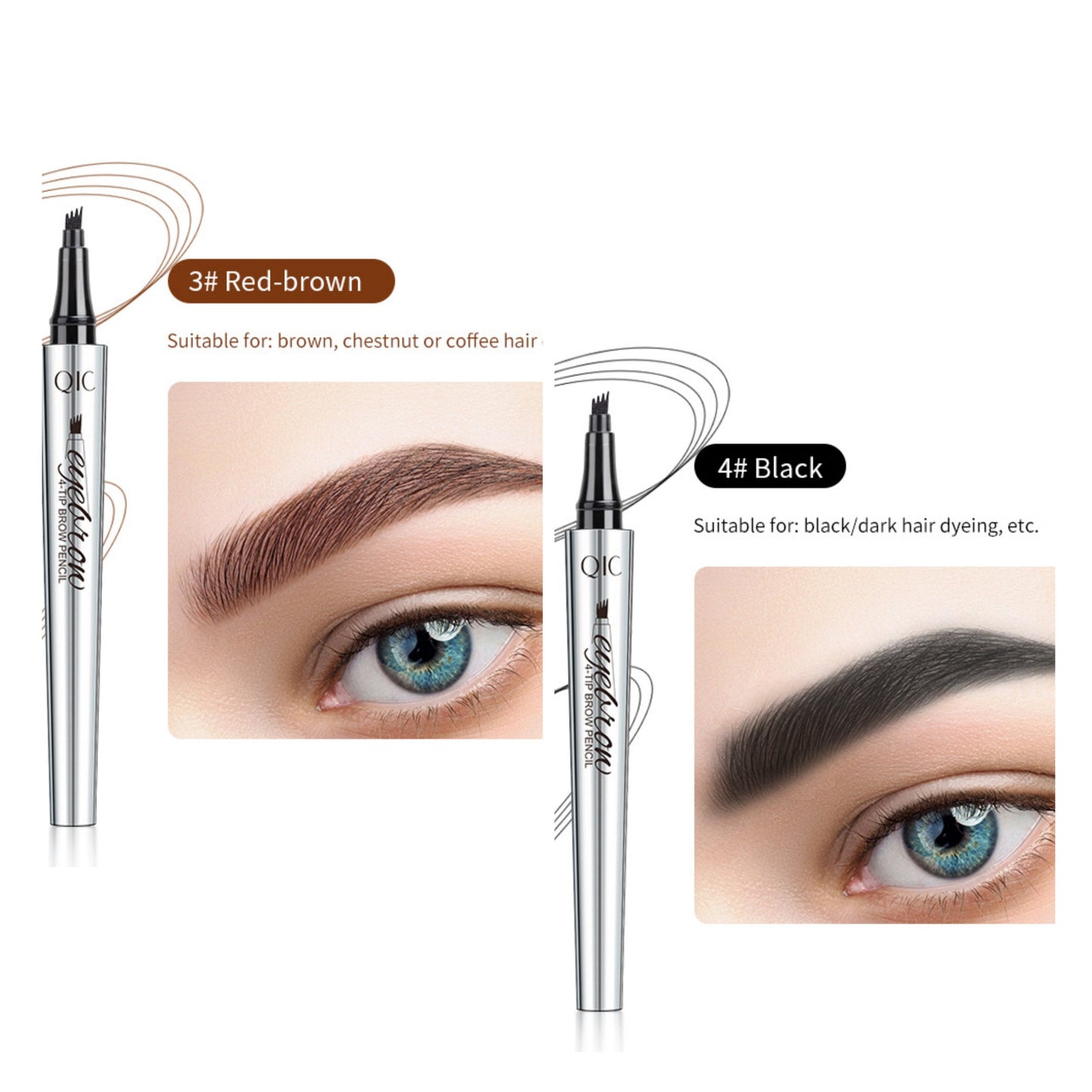 đ VĂzĂĄllĂł Ă©s ultra-termĂ©szetes đ3D Microblading szemöldökceruza (2 db)