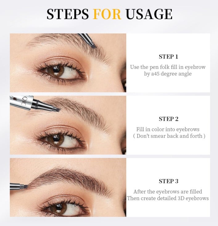 đ VĂzĂĄllĂł Ă©s ultra-termĂ©szetes đ3D Microblading szemöldökceruza (2 db)