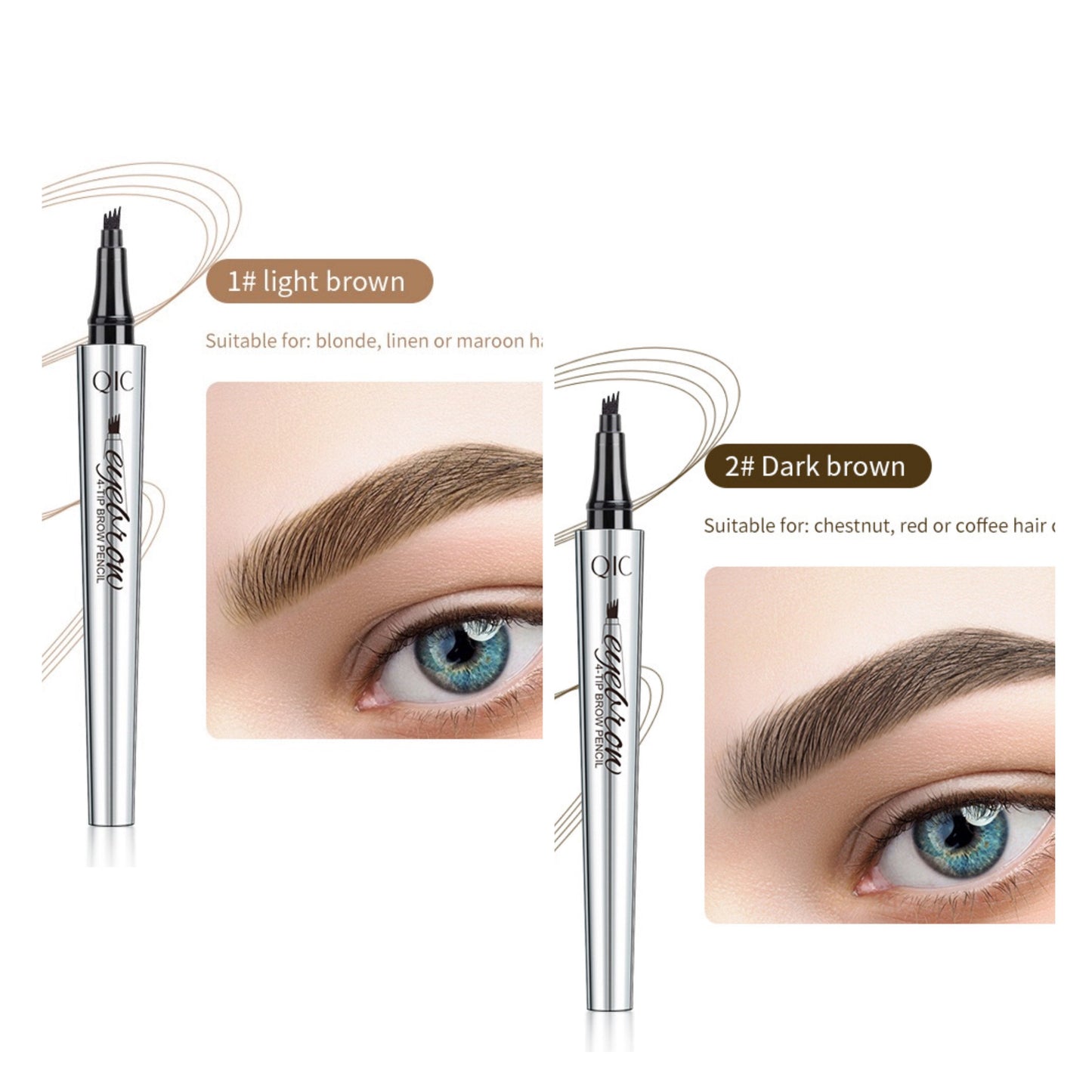 đ VĂzĂĄllĂł Ă©s ultra-termĂ©szetes đ3D Microblading szemöldökceruza (2 db)