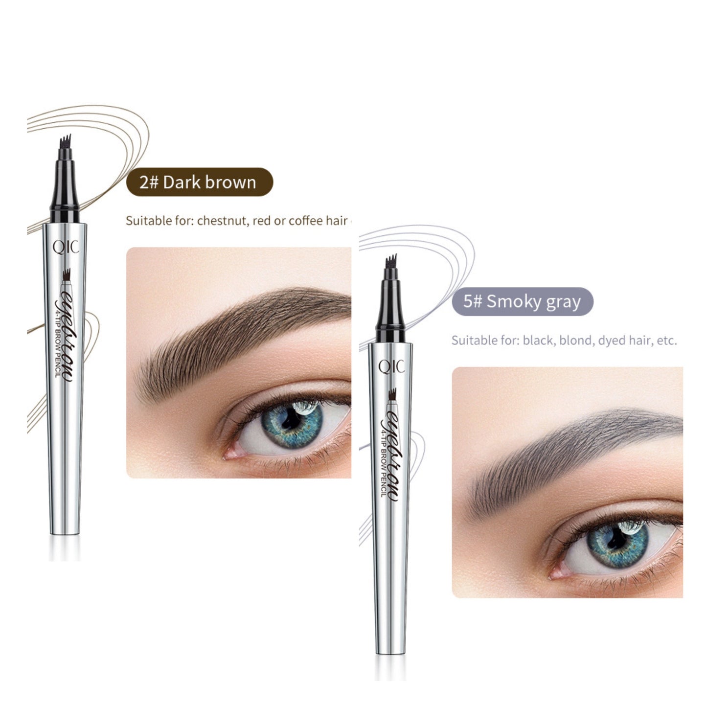đ VĂzĂĄllĂł Ă©s ultra-termĂ©szetes đ3D Microblading szemöldökceruza (2 db)