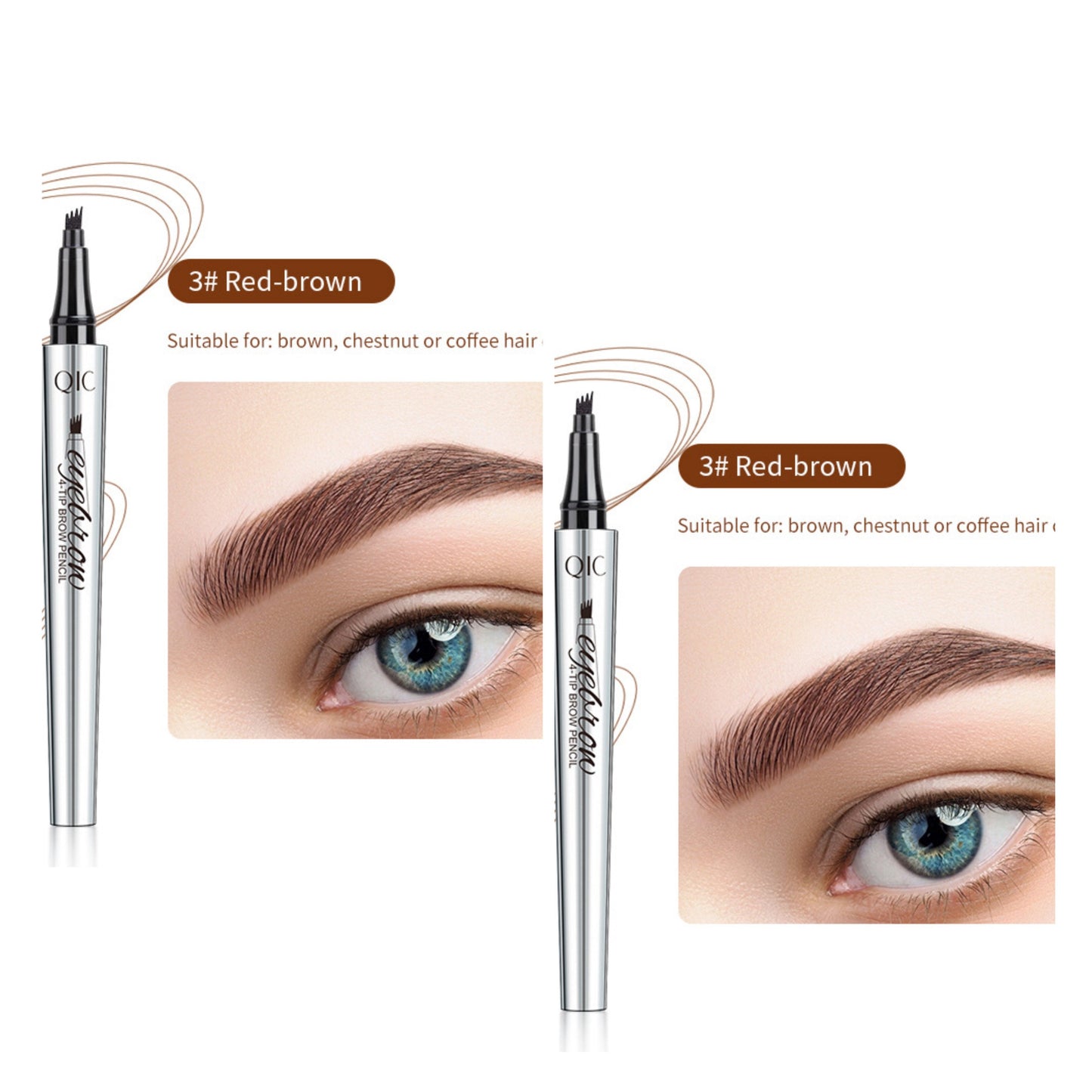 đ VĂzĂĄllĂł Ă©s ultra-termĂ©szetes đ3D Microblading szemöldökceruza (2 db)