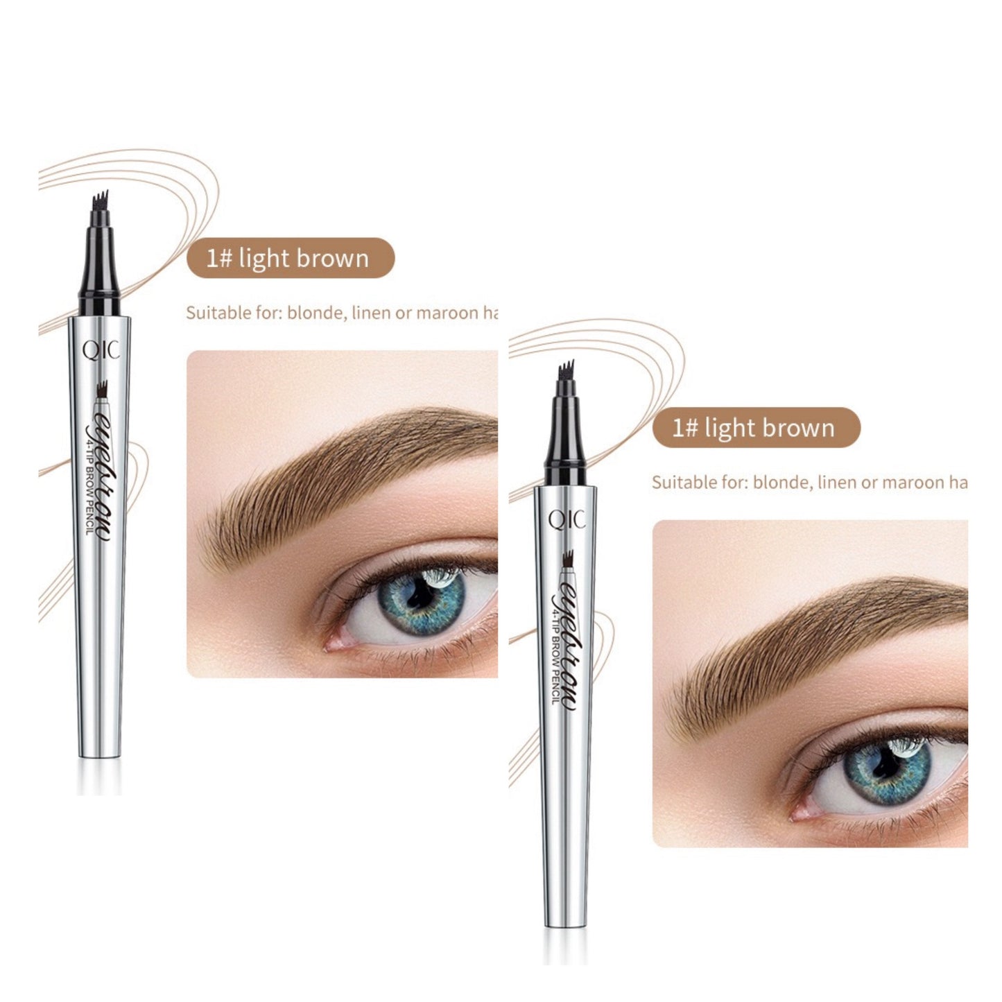 đ VĂzĂĄllĂł Ă©s ultra-termĂ©szetes đ3D Microblading szemöldökceruza (2 db)