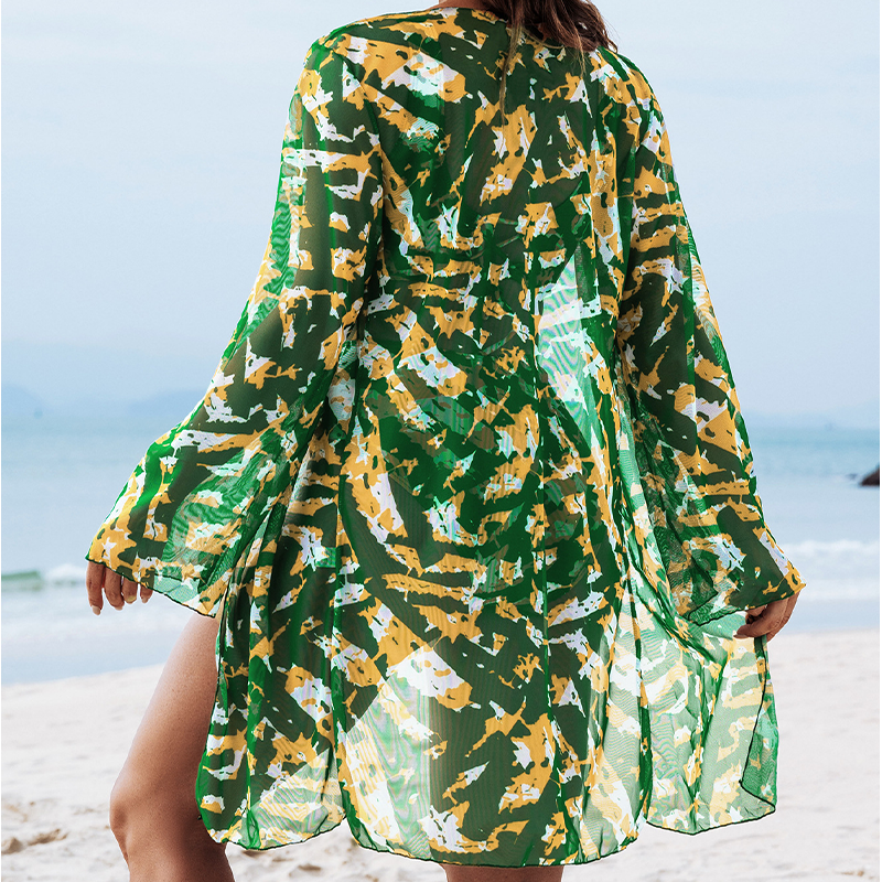 【S-2XL】🏖️👙Női 3 részes bikiniszett takarófelsővel