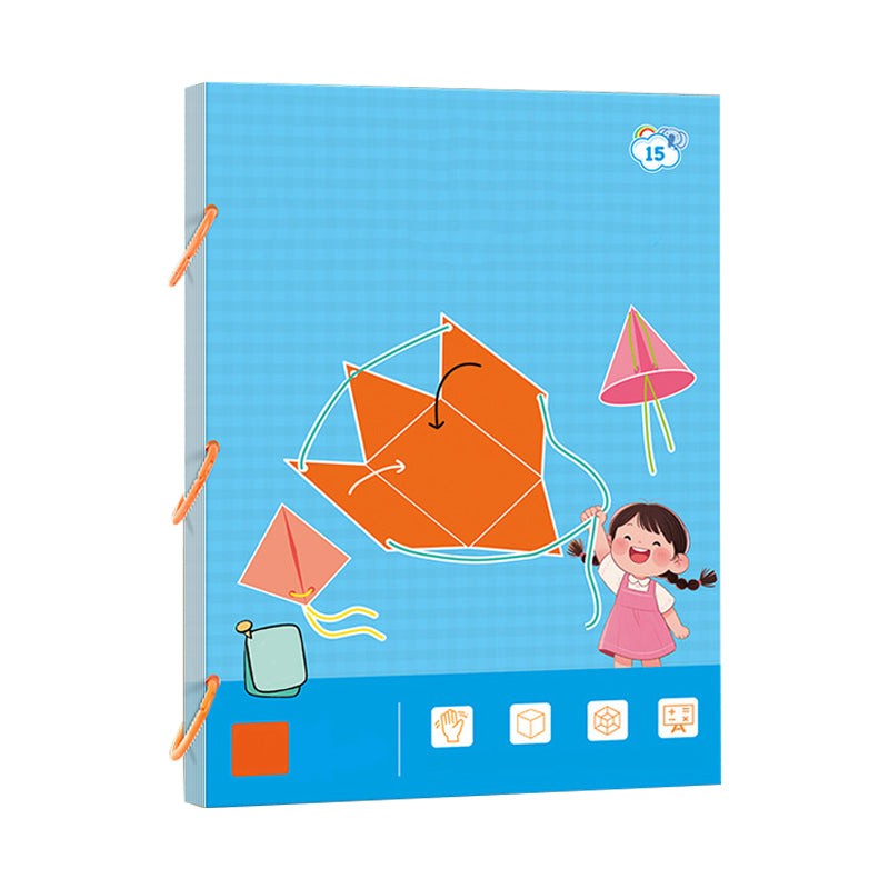 👶💖 Húzószálas 3D geometriai tanulási könyv 🧠💡
